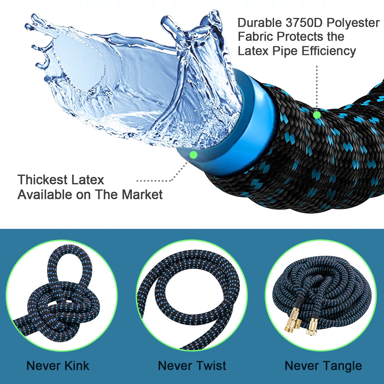 Rozszerzalny wąż ogrodowy Wąż  – Flexible Hose Braided recenzja i cena